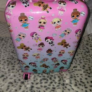 LOL Surprise hard suitcase with wheels. Super cute for your little traveler!
